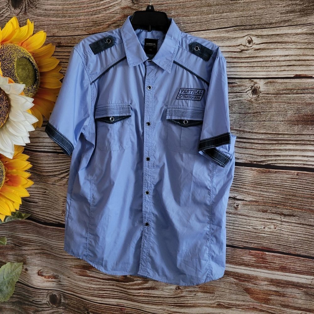 Vertical men's Short Sleeve shirt NWT
